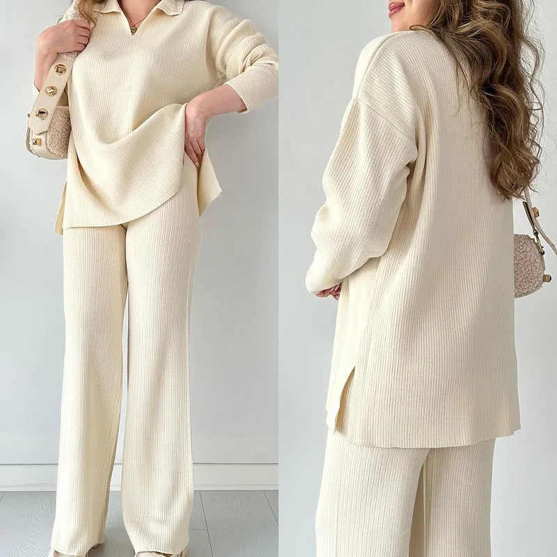 Elegant Knit Lounge Set