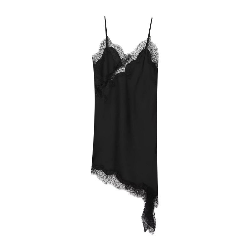 Lace Satin Slip Dress
