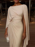 Elegant Pleated Evening Dress