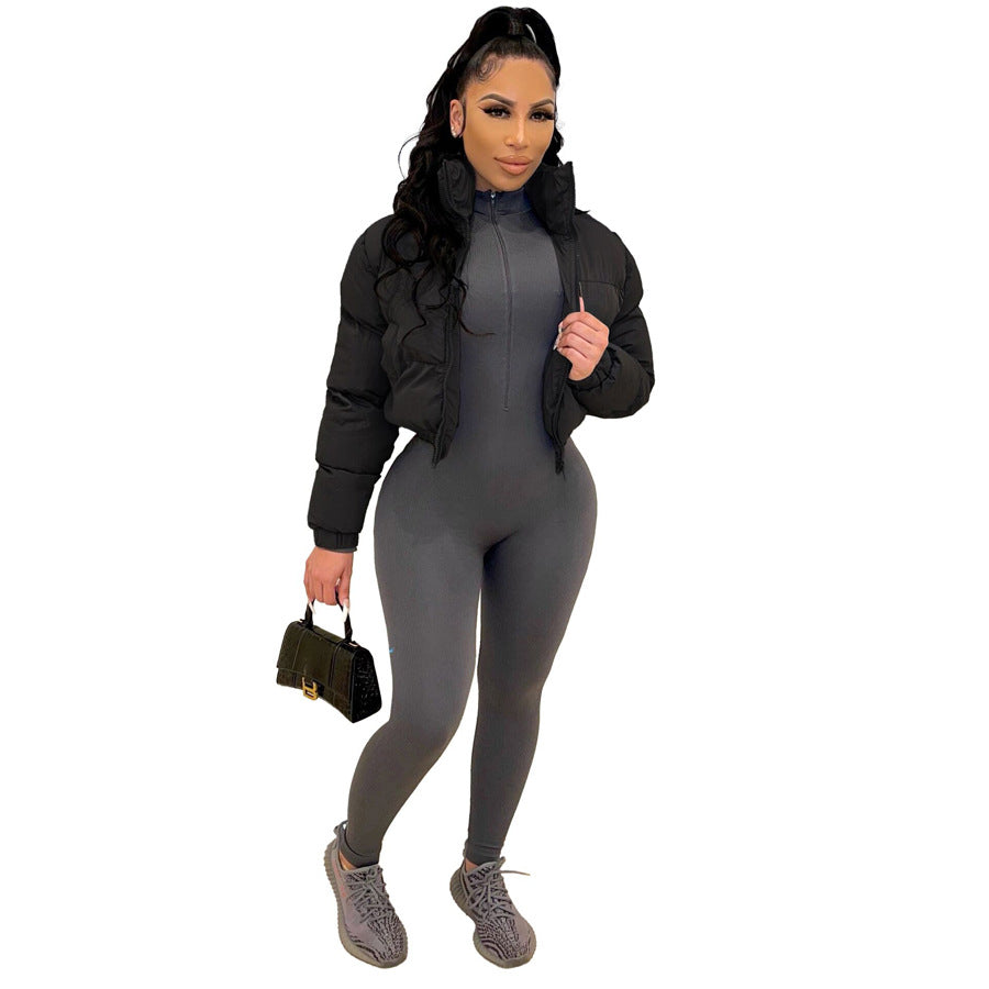 Crop Puffer Coat