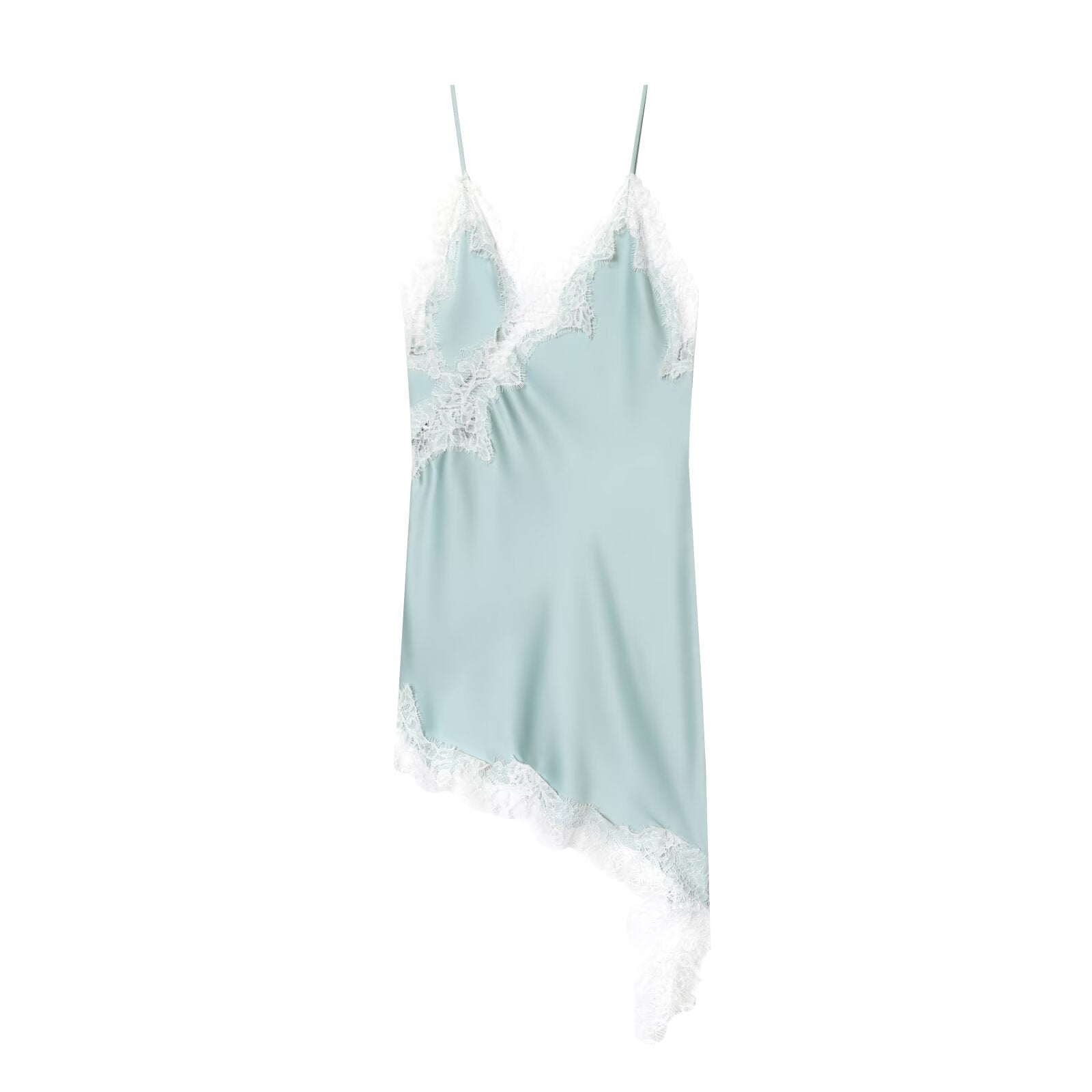 Lace Satin Slip Dress