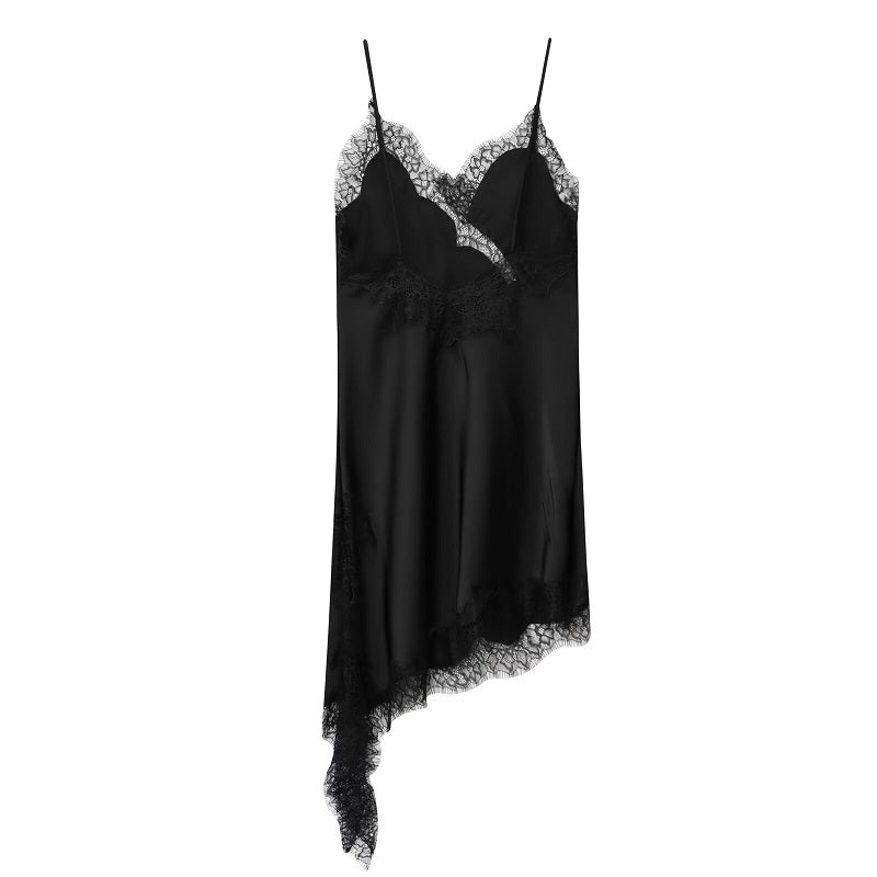 Lace Satin Slip Dress